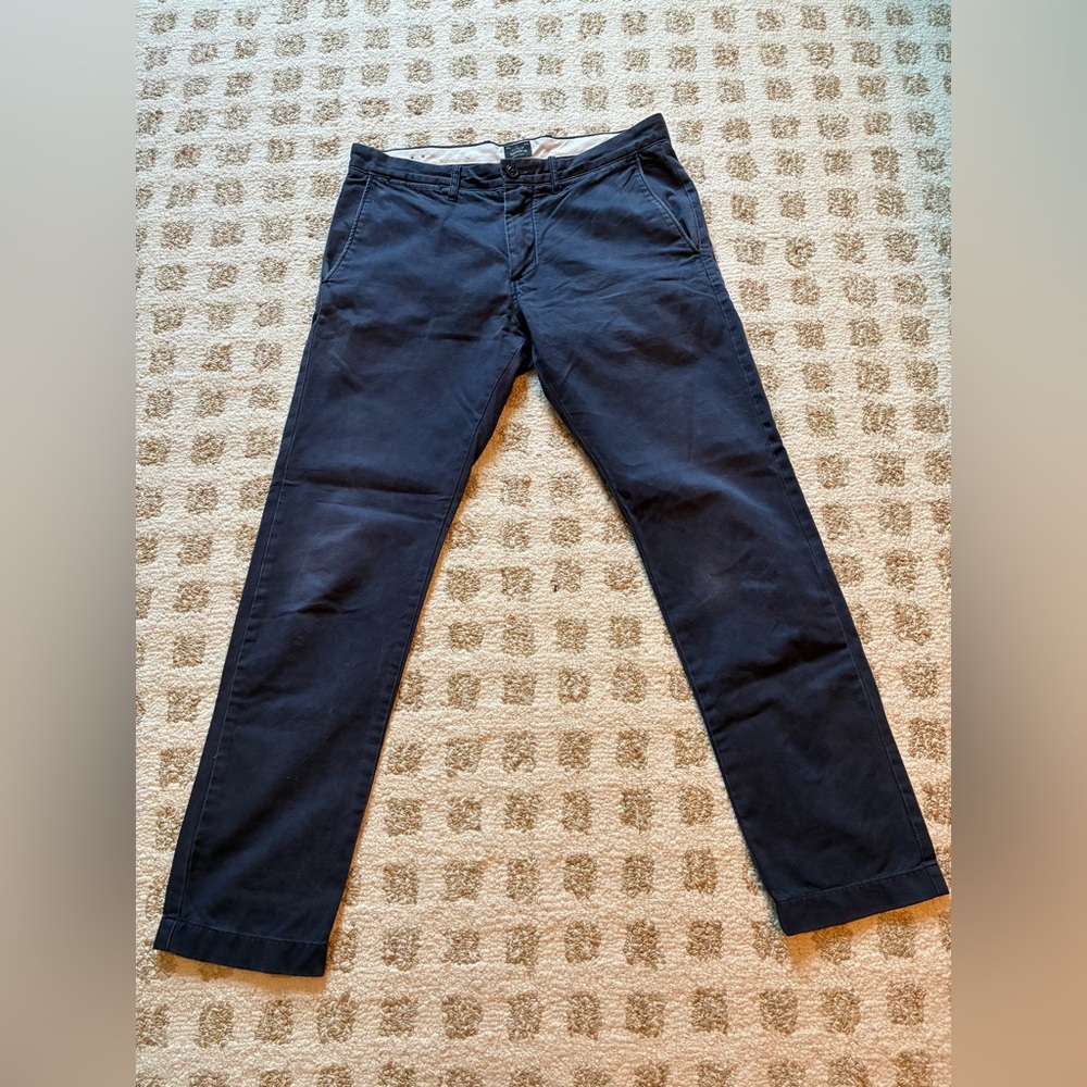 J. Crew 484 Slim Fit Broken In Chinos Navy 31/30